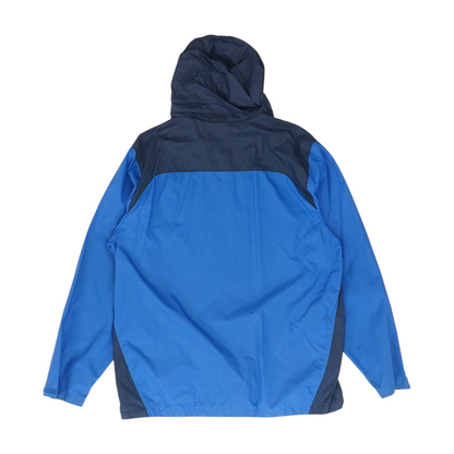 Blue Color Block Rain Jacket
