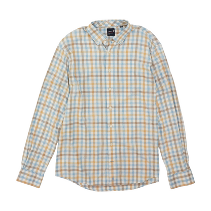 White Check Long Sleeve Button Down