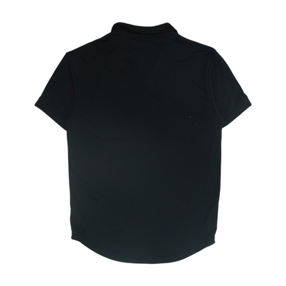 Black Striped Short Sleeve Polo