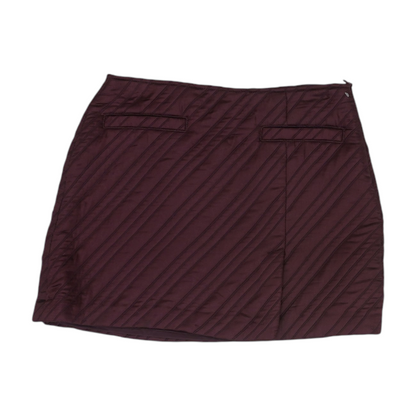 Purple Striped Mini Skirt