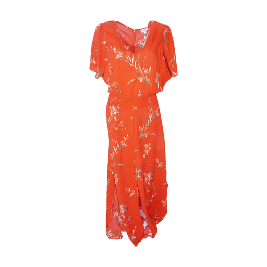 Red Floral Maxi Dress