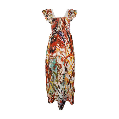 Multi Maternity Graphic Maxi Dress