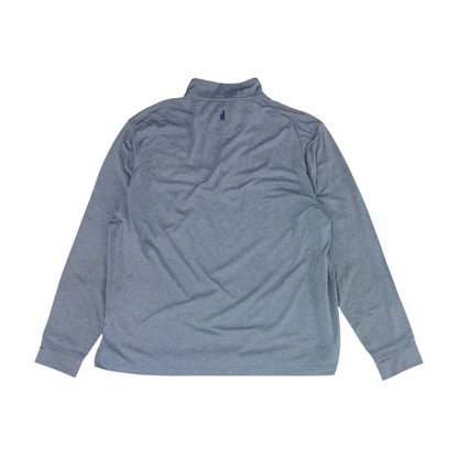 Blue Solid 1/4 Zip Pullover