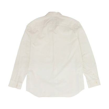 Ivory Solid Long Sleeve Button Down
