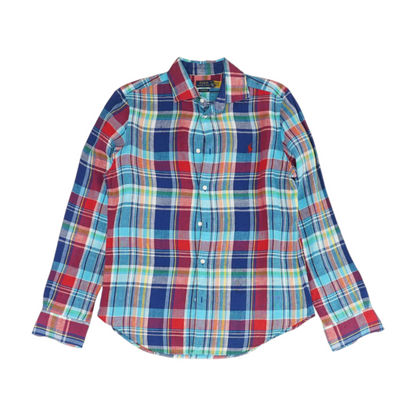 Multi Plaid Long Sleeve Button Down