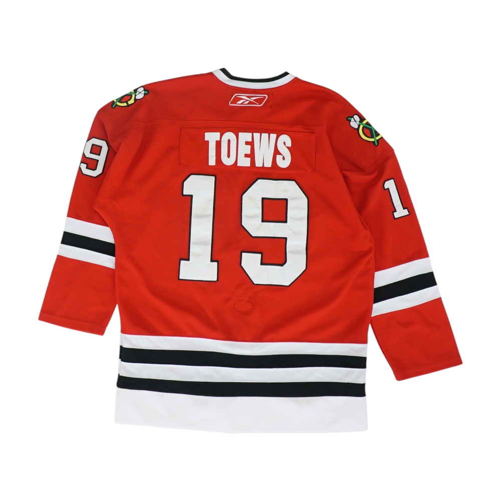 Men's Red Chicago Blackhawks Long Sleeve Jersey