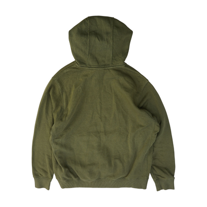 Green Solid Hoodie Pullover