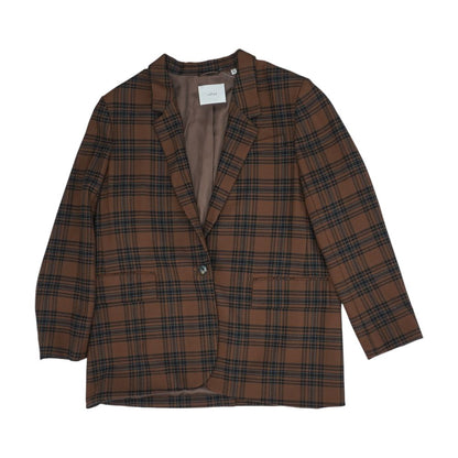 Brown Plaid Blazer