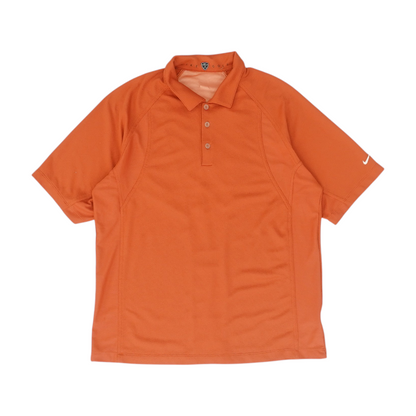 Orange Solid Short Sleeve Polo