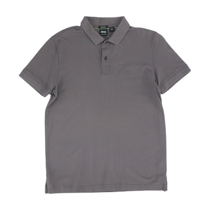 Brown Solid Short Sleeve Polo