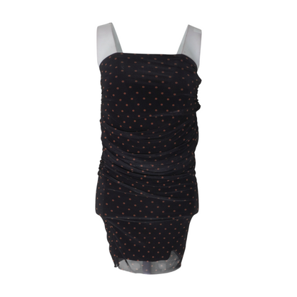 Black Polka Dot Mini Dress