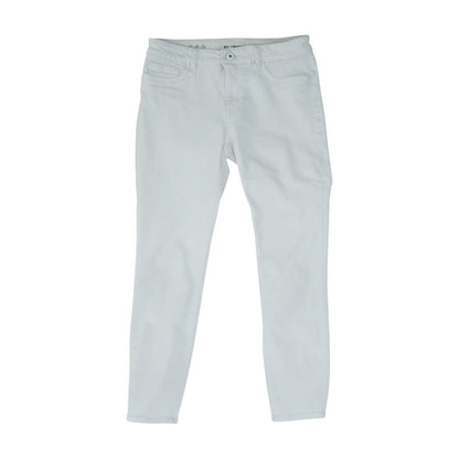 White High Rise Skinny Leg Jeans
