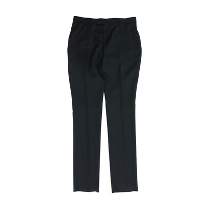 Black Solid Dress Pants