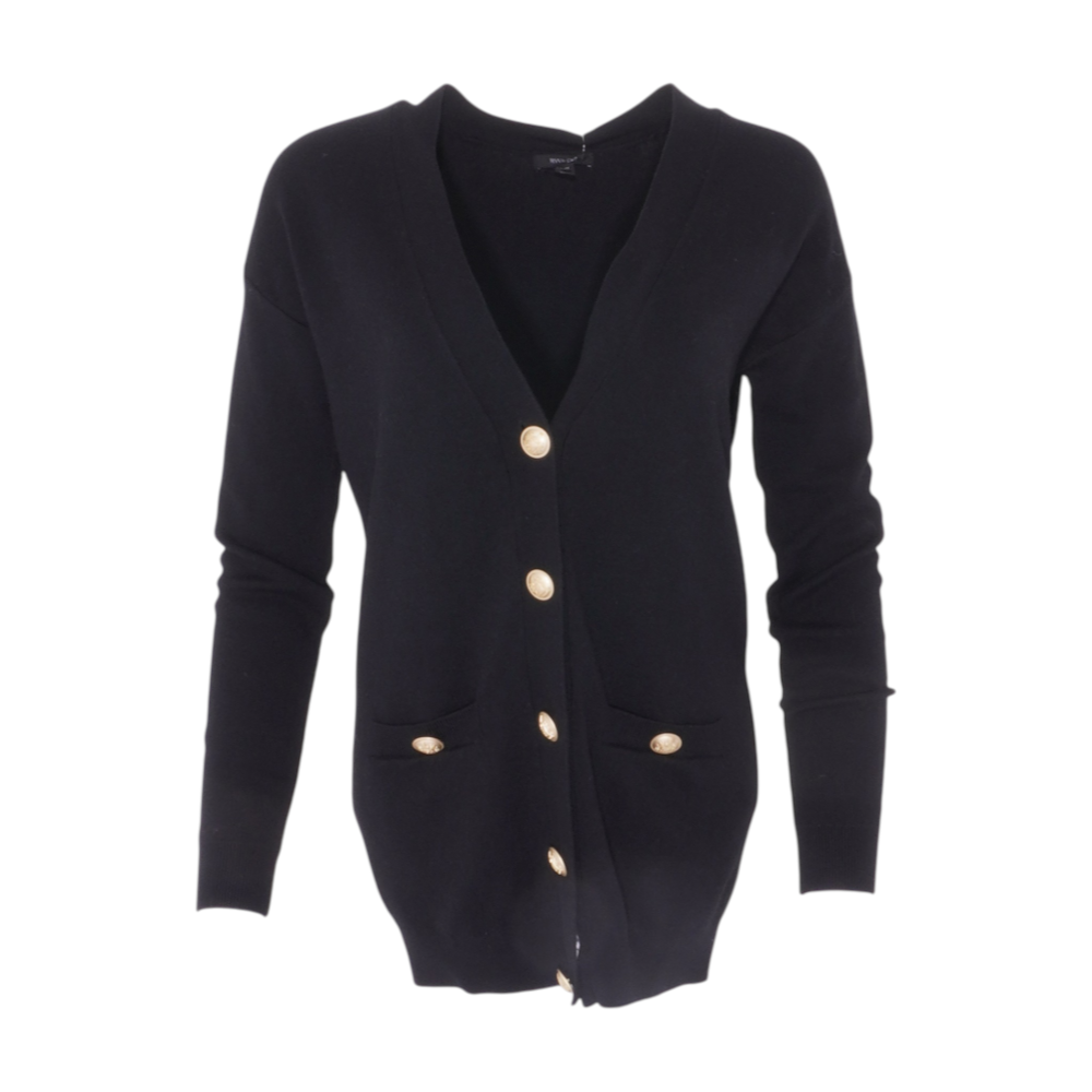 RW & Co Black Cardigan Sweater – Image 1