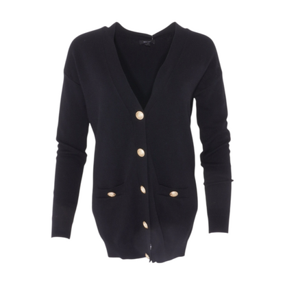 RW & Co Black Cardigan Sweater – Image 1