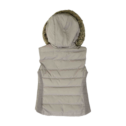 Beige Solid Vest