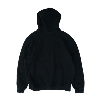 Black Solid Hoodie Pullover