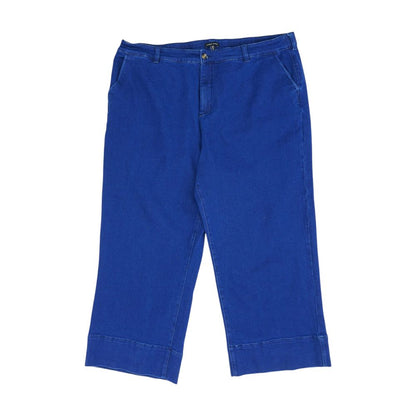 Blue Plus High Rise Wide Leg Jeans