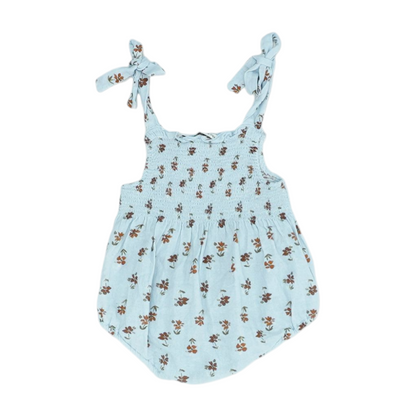 Blue Floral Onesie