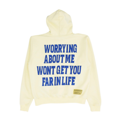 Yellow Solid Hoodie Pullover