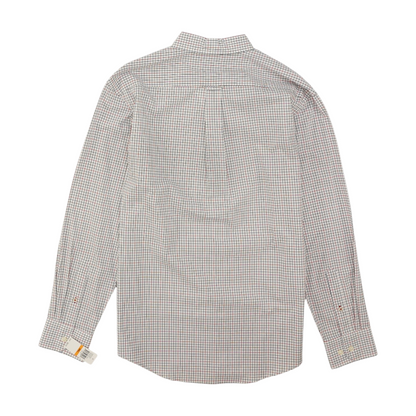 White Check Long Sleeve Button Down