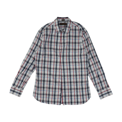 Multi Plaid Long Sleeve Button Down