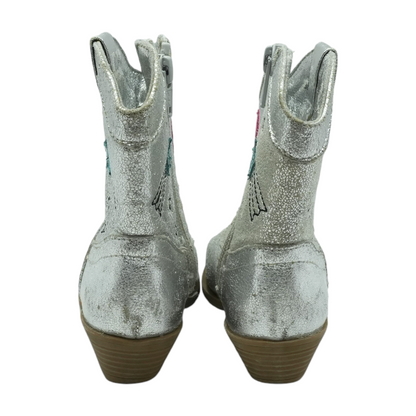 Silver Boots Shoes
