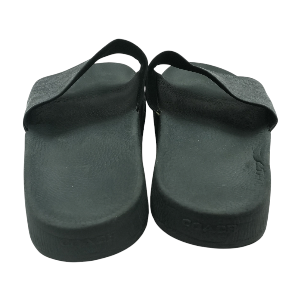 Black Sport Slide Sandals