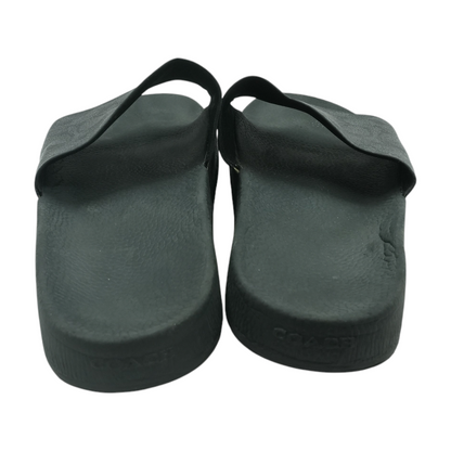 Black Sport Slide Sandals