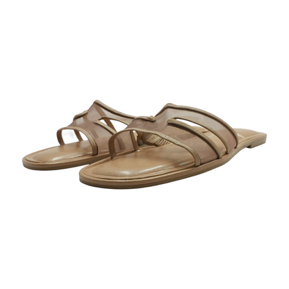 Tan Flat Sandals