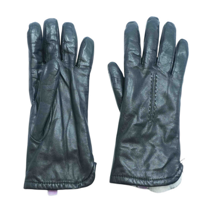 Black Leather Gloves