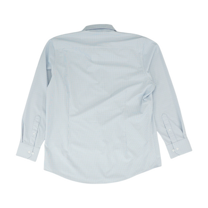 Blue Check Long Sleeve Button Down