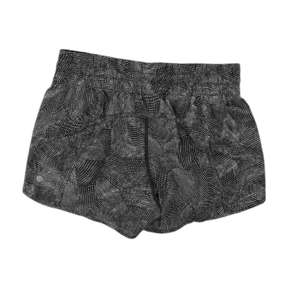 Black Abstract Active Shorts