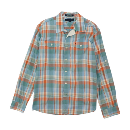 Multi Plaid Long Sleeve Button Down