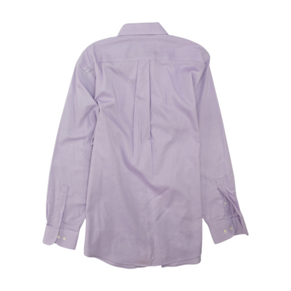 Lavender Solid Long Sleeve Button Down