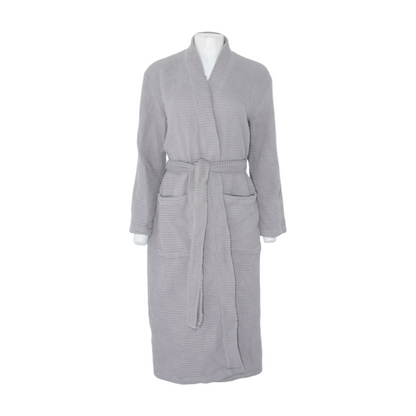 Gray Solid Robe