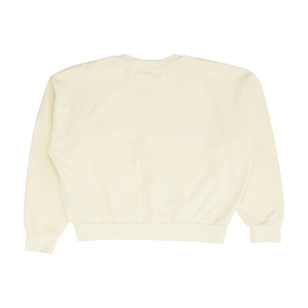 Beige Solid Sweatshirt Pullover