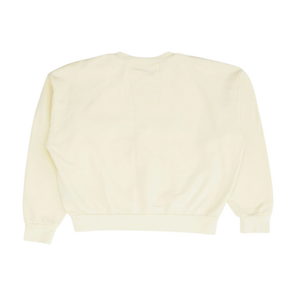 Beige Solid Sweatshirt Pullover