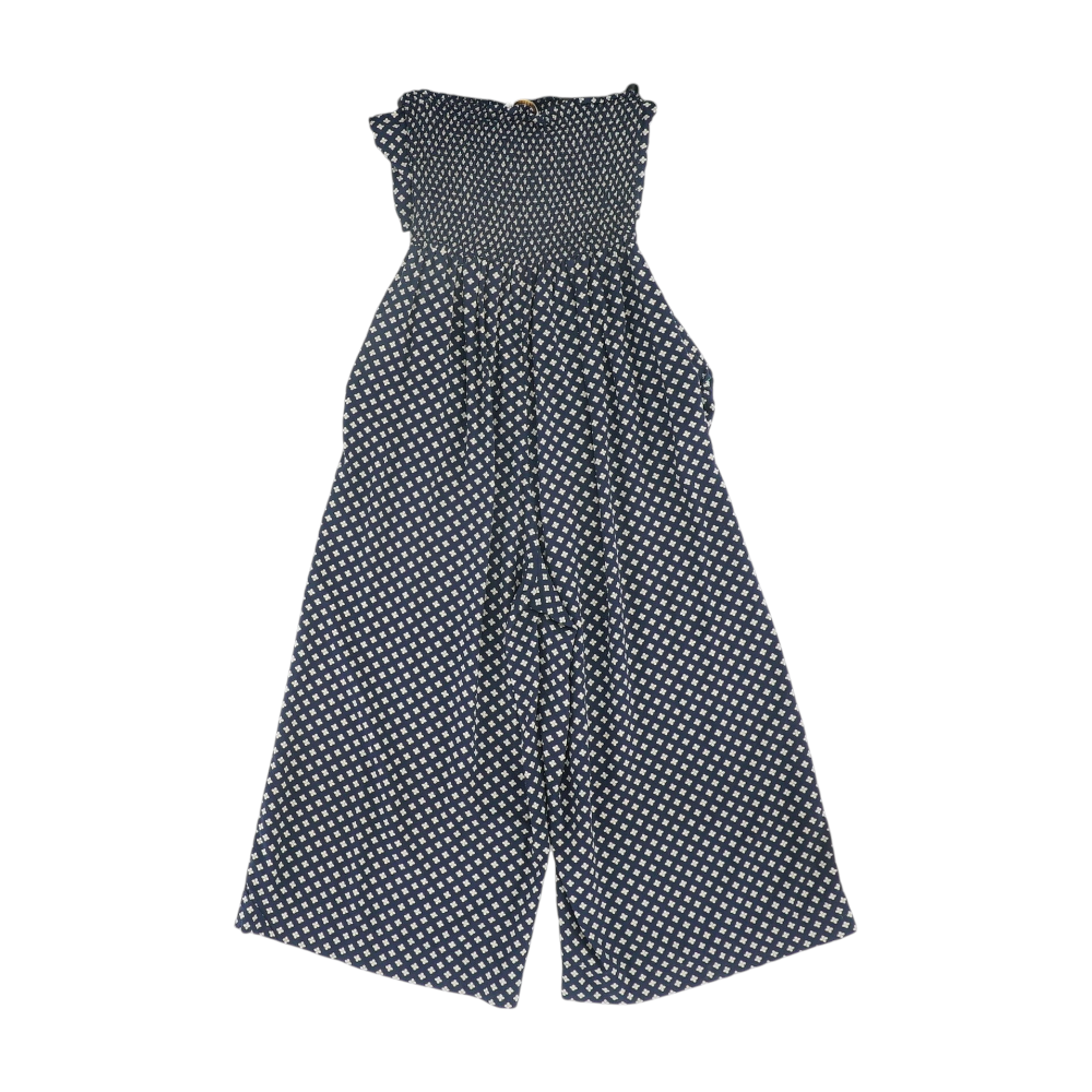 Navy Floral Jumpsuit