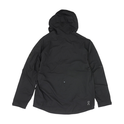 Black Solid Rain Jacket