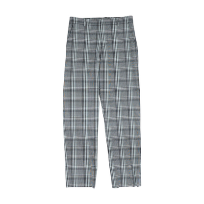 Black Houndstooth Regular Pants
