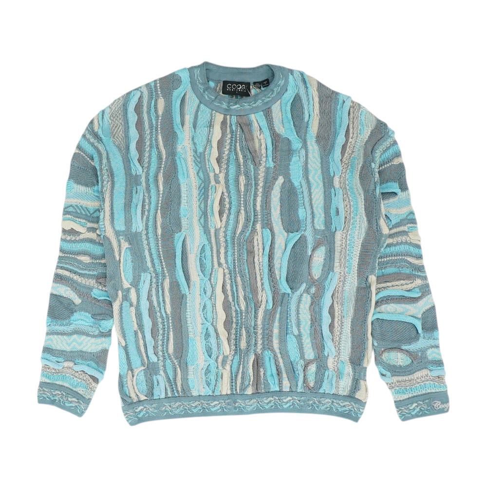 Blue Print Pullover Sweater