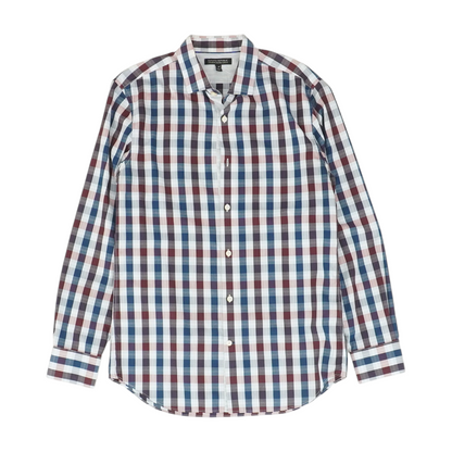 Blue Plaid Long Sleeve Button Down