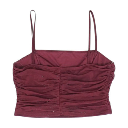 Maroon Cropped Blouse