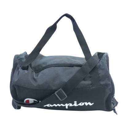 Champion Black Duffel Bag – Image 1