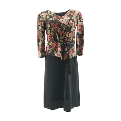 Multi Floral Midi Dress