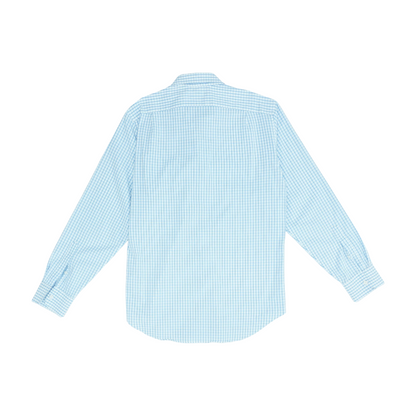 White Check Long Sleeve Button Down