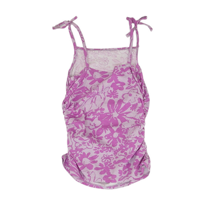 Purple Floral Blouse