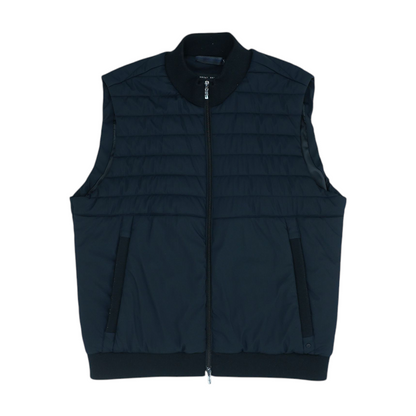Black Solid Casual Vest