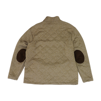 Tan Solid 1/4 Zip Pullover
